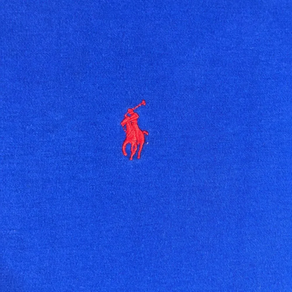 Polo Ralph Lauren Shirt Men 2XL XXL Blue Solid Preppy Golf Embroidered Pony - Picture 7 of 13